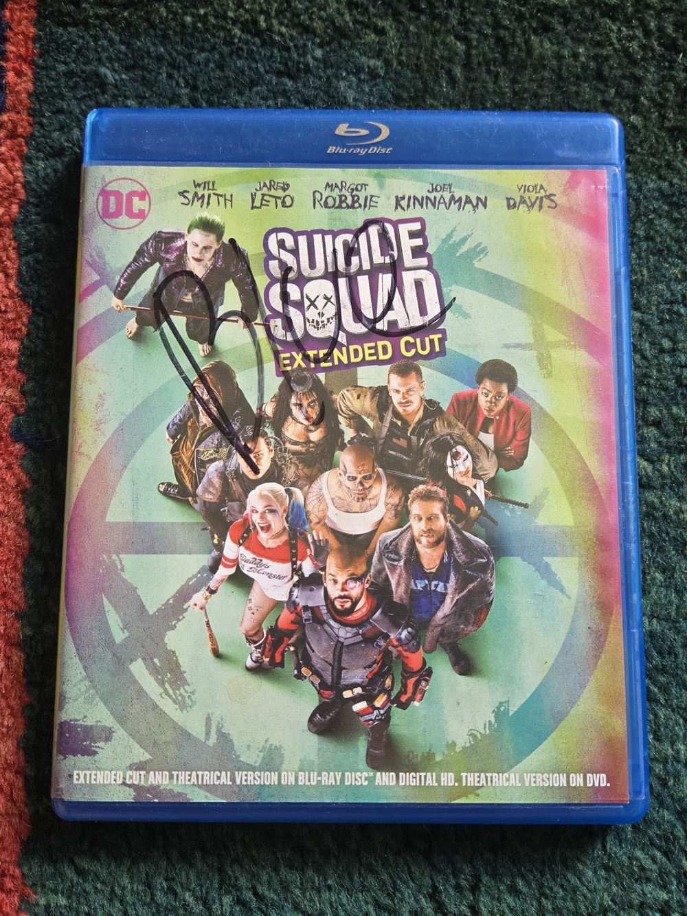Suicide Squad Extended Cut Blu-ray Warner Bros 2016 DC Comics Light Disc Scratch